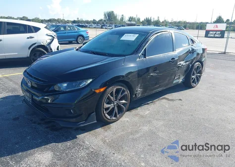 2019 Honda Civic Sport from USA, damaged, VIN 19XFC2F81KE028197